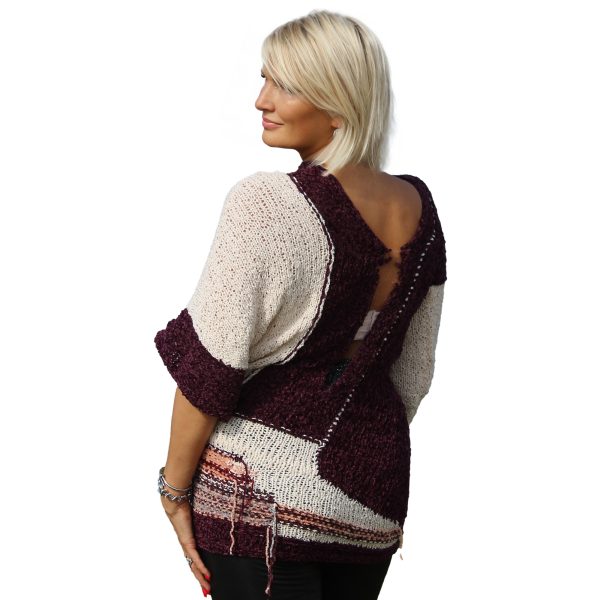 Plush texture and bold transparency in Palyful Whimsy mid-season knitwear