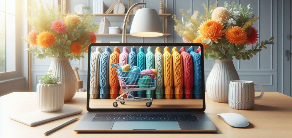 Knitwear customer account dashboard