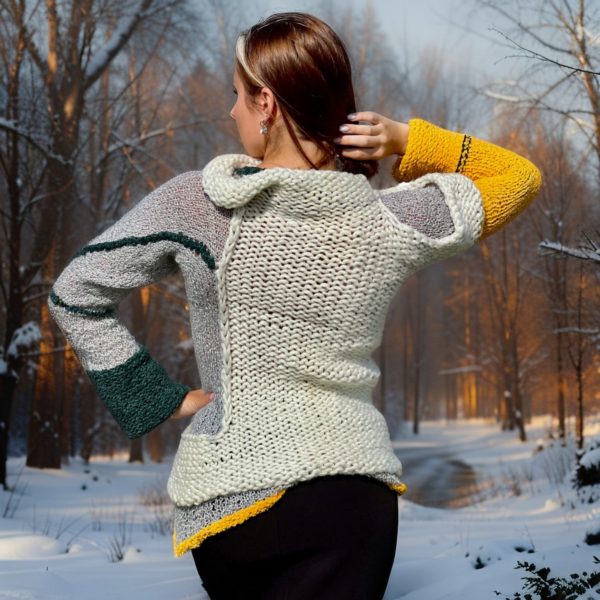 Artisan Harmony flipped to show reversed texture and bold seams