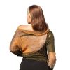 Mid-season knit Autumn Whisper featuring olive green and soft brown hues