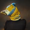 Reversible Chaotic Squirrel snood showing subtle color changes and urban chic