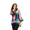 Rebellious sweater Colorful Madness with cozy textured feel