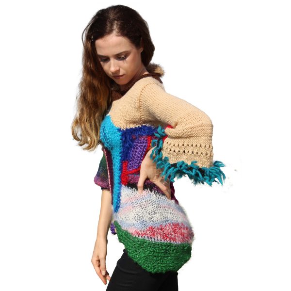 Colorful Madness knit showing cheerful color contrast