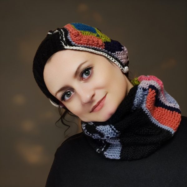 Flip the Shade playful color accents, soft mixed fibers, stylish and bold.