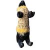 Gold Rush Couture stylish small dog sweater with golden shimmer and playful fluffy details for charm