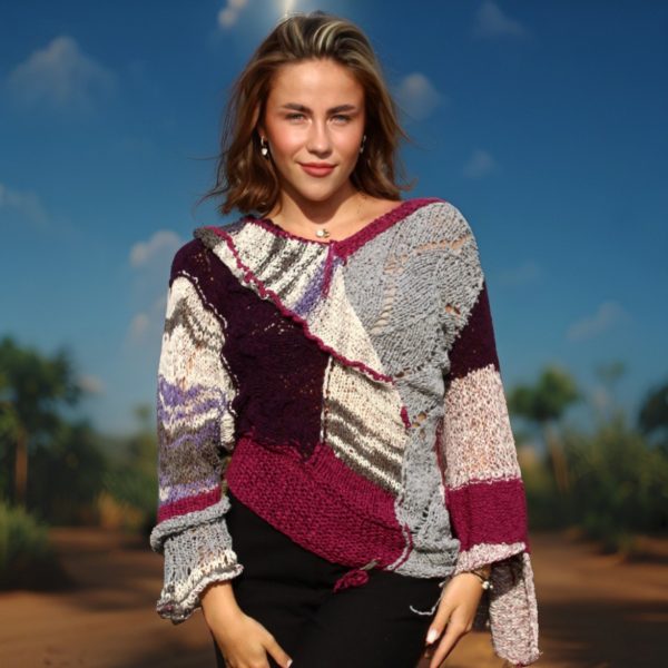 Bold and breathable knitwear in gentle mauve