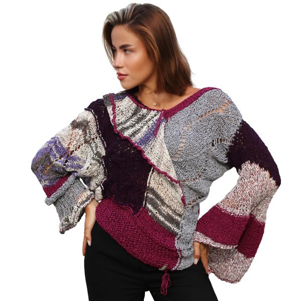 Feminine rebellious fashion with Mauve Whirl