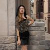 Artistic asymmetric cape with breathable fabric