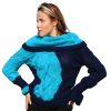 Layered knit sweater perfect for chilly evenings and stylish layering