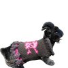 Rebel Elegance designer sweater for cats and dogs featuring bold black fabric and pink accents for beloved pets