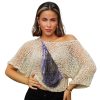Seaside Serenade airy acrylic sweater blending lightness and unconventional elegance