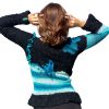 Soft Horizons soft mohair blend in sky-blue fading to white
