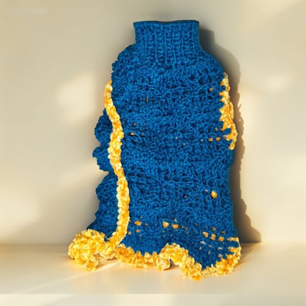 Sprout Explorer warm wool-acrylic blend with subtle airy pattern and paw detailing