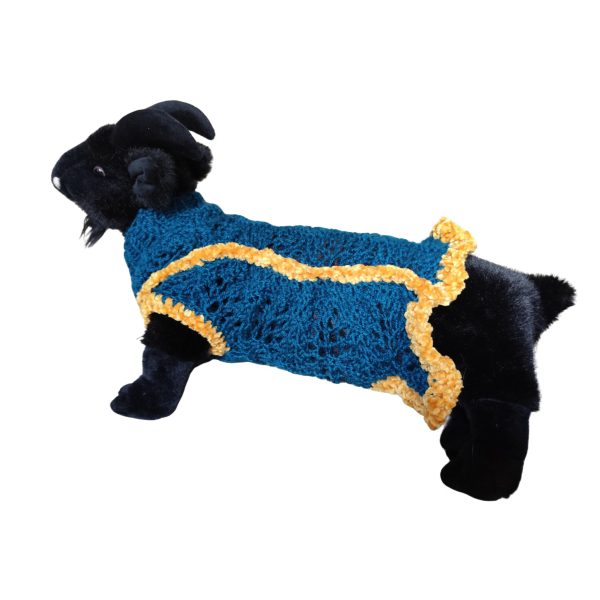 Sprout Explorer soft wool blend sweater with thin plush stripes around paws, universal fit