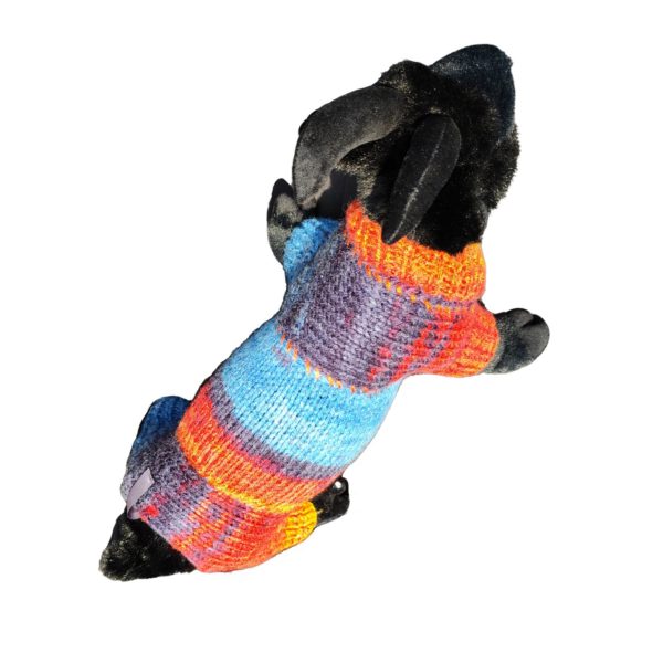Striped Snuggle Suite stylish multicolor dog jumpsuit turning daily walks into mini fashion shows for your beloved pet