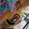 Sunburst Charm top in multicolor geometric pattern, summer breeze, light and airy, crafted by hand