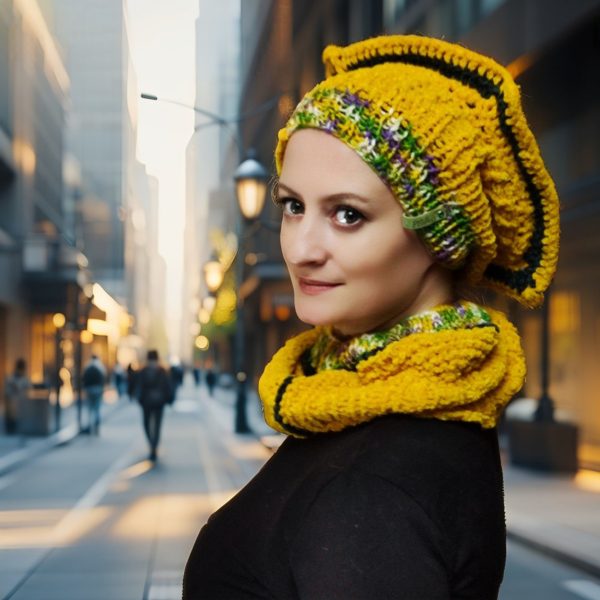 Sunny Squared bright bold winter accessory