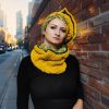 Sunny Squared asymmetrical hat and reversible snood set