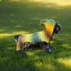 Tiny Tails Tranquility premium sweater for pets with hood, pompom, and soft tones for beloved companions
