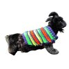 Youthful Stripe Fling cozy and breathable sweater for cats and dogs with lively yellow, green, and orange tones